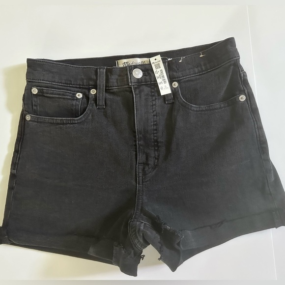 NWT Madewell Black Jean Shorts - Picture 1 of 4